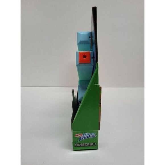 Nerf Super Soaker Minecraft Trident Water Blaster Pull Back Plunger Handle Kids‎ - Picture 5 of 7